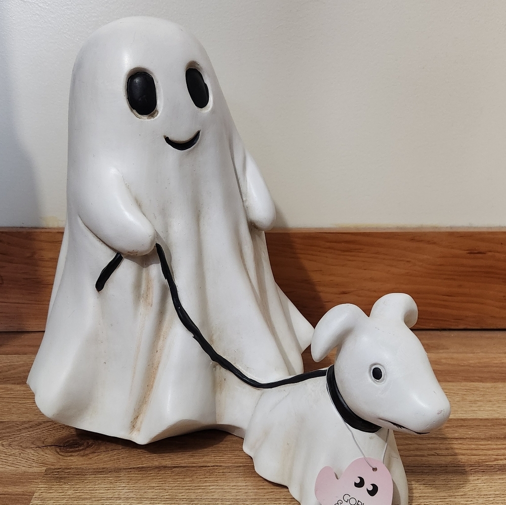 Ghost Walking Dog Figure Large 13" NWT